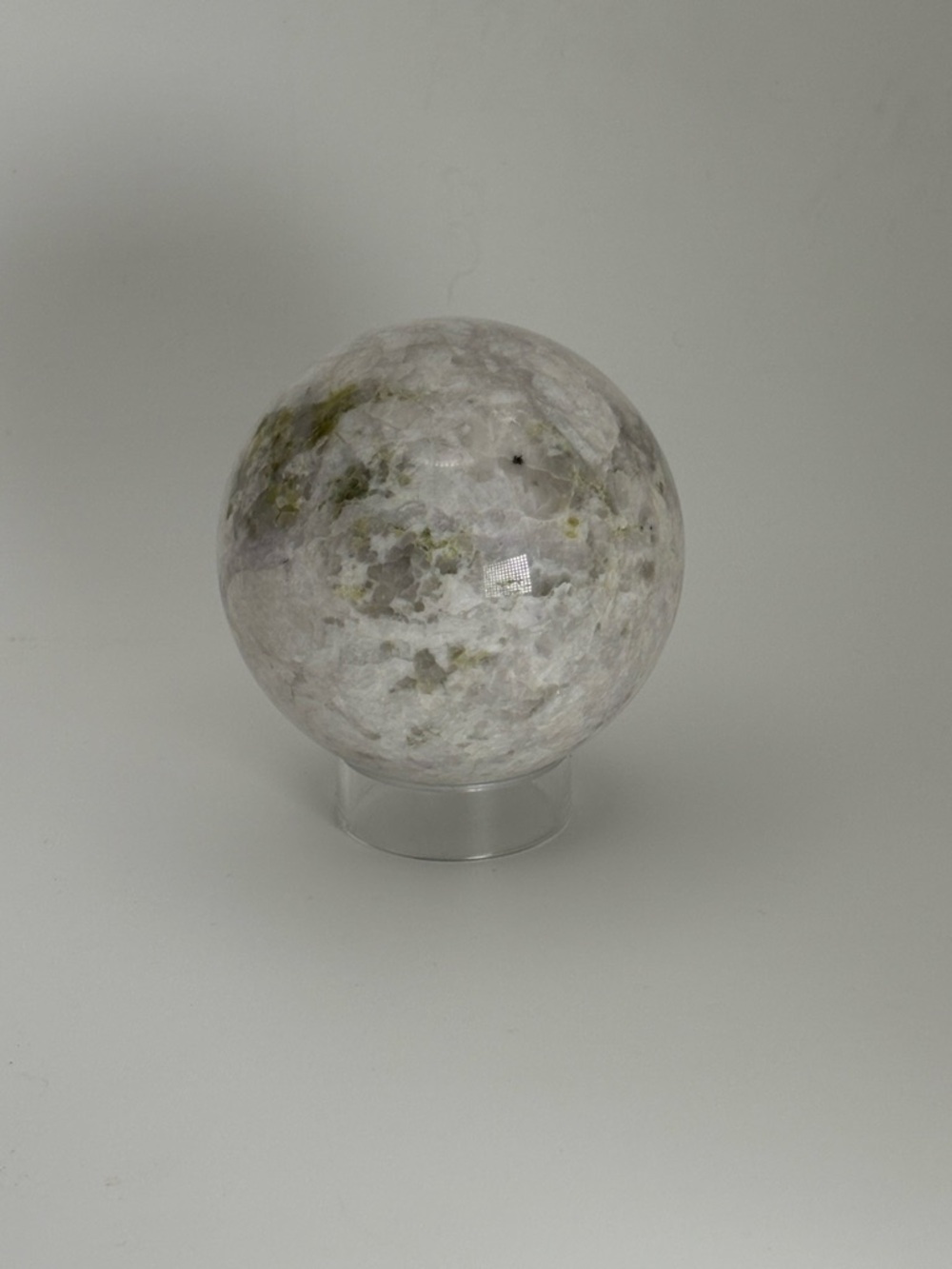 Green Moss Agate Sphere 3” / Crystal Ball / Natural Inclusion Stone